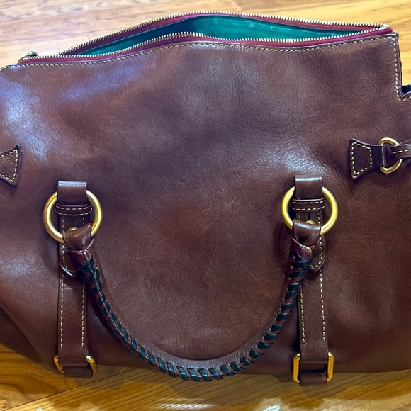 Dooney&Bourke Brown Leather Purse/Satchel - Picture 7 of 11